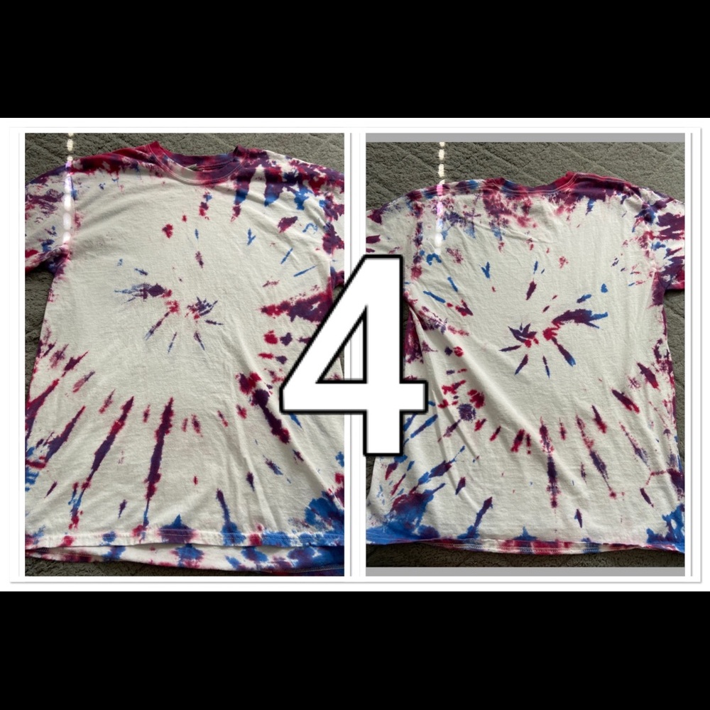 Hand Dyed Tie Dye T-Shirt Large